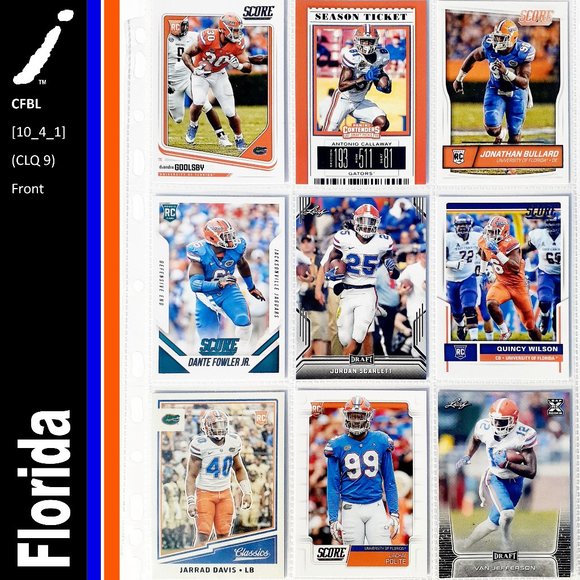 NCAA Other - Florida Gators 9 Card Lot - CFBL [10_4_1]